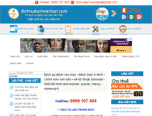 Tablet Screenshot of dichvudanhvanban.com